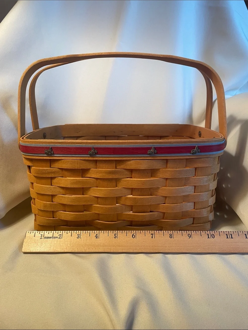 Longaberger cheerleading lunchbox basket